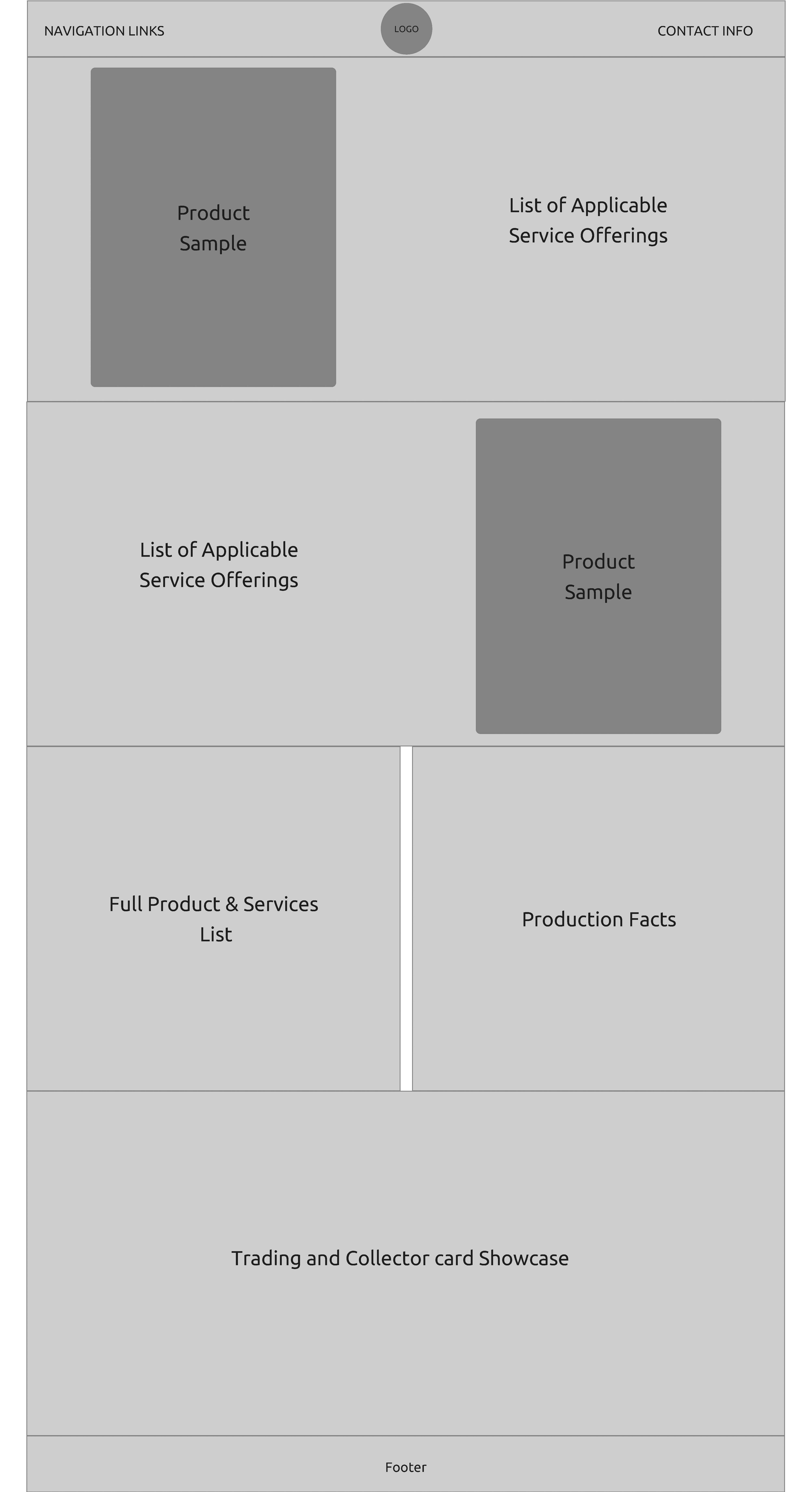 GCPackaging wireframe mockup